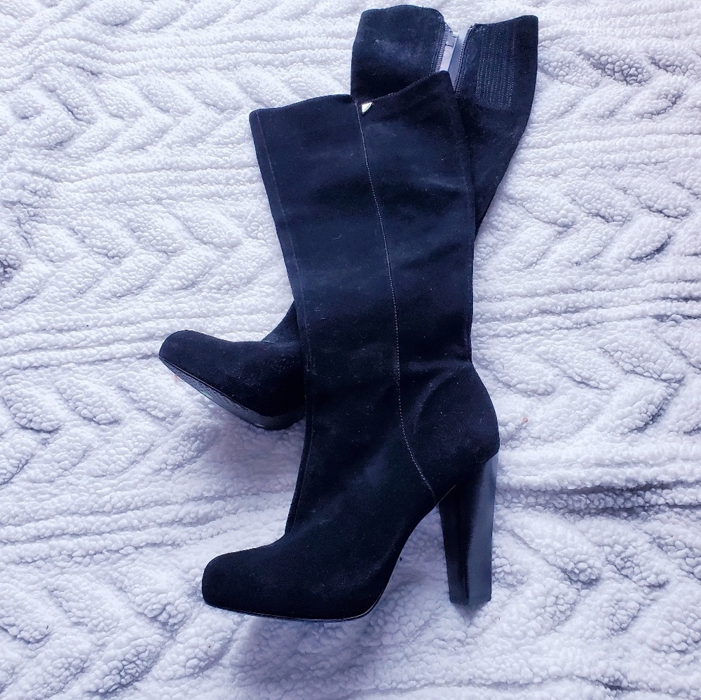 Black long boots